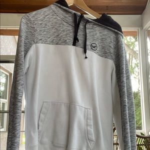 White and grey hollister hoodie